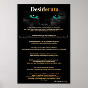 Desiderata poster - Unsere Favoriten unter den Desiderata poster!