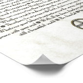 DESIDERATA-Kruzifix Poster (Ecke)