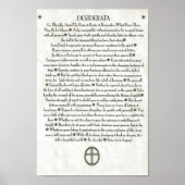 DESIDERATA-Kruzifix Poster (Vorne)
