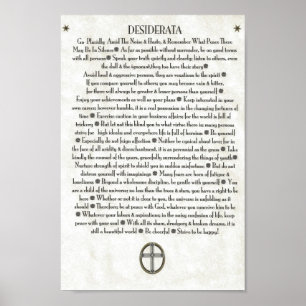 DESIDERATA-Kruzifix Poster