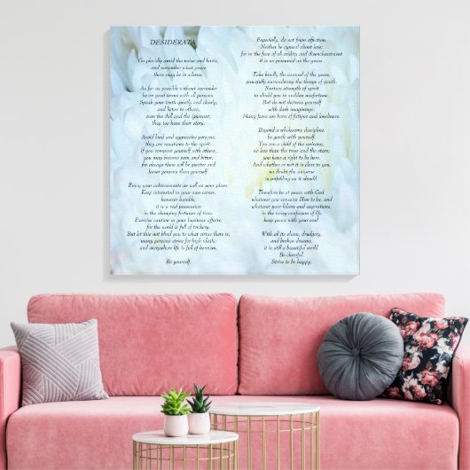 Desiderata Leinwanddruck (Insitu (Wohnzimmer))