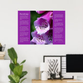 Desiderata - Lila Foxglove Poster (Heimbüro)