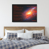 Desiderata, M106 Spiral Galaxy, Canes Venatici Leinwanddruck (Insitu (Schlafzimmer))
