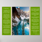Desiderata Majestic Mountain View Poster (Vorne)