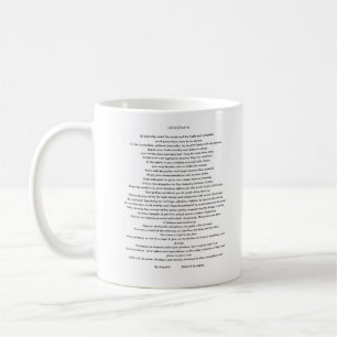 DESIDERATA MAX EHRMANN CUSTOM KAFFEETASSE