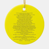 DESIDERATA MAX ERHMANN KERAMIK ORNAMENT (Vorne)