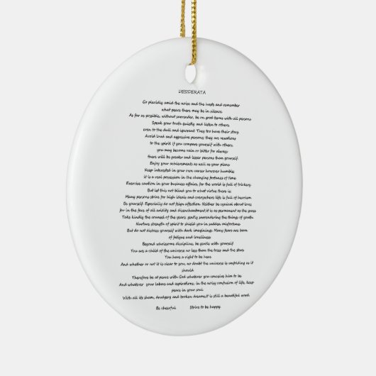 DESIDERATA MAX ERHMANN ORNANATION KERAMIK ORNAMENT (Rechts)