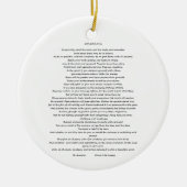 DESIDERATA MAX ERHMANN ORNANATION KERAMIK ORNAMENT (Vorne)