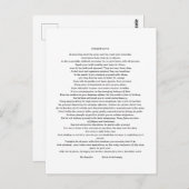 DESIDERATA MAX ERHMANN POSTKARTE (Vorne/Hinten)