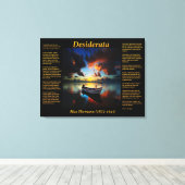 Desiderata mit Einschiff und Ozean Leinwanddruck (Insitu (Holzboden))