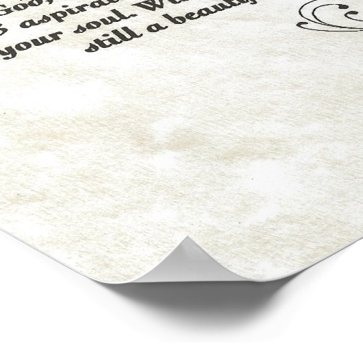 DESIDERATA mit Geblüht Poster (Ecke)