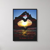 Desiderata mit Herz und Ozean Leinwanddruck (Vorderseite)