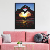 Desiderata mit Herz und Ozean Leinwanddruck (Insitu (Wohnzimmer))
