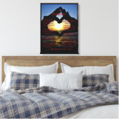 Desiderata mit Herz und Ozean Leinwanddruck (Insitu (Schlafzimmer))