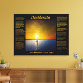 Desiderata mit Sailboat bei Sunset Leinwanddruck (Insitu (Wohnzimmer))