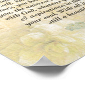 DESIDERATA mit vorsichtigen Schmetterlingen Poster (Ecke)