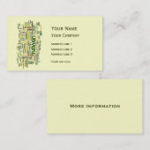 Desiderata-Motivations-Gedicht-Telefonkarte Visitenkarte (Vorne/Hinten)