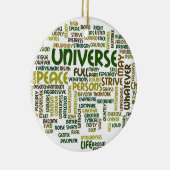 Desiderata-motivierend Gedicht fasst Anhänger ab Keramikornament (Rechts)