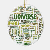 Desiderata-motivierend Gedicht fasst Anhänger ab Keramikornament (Links)