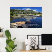 DESIDERATA Mountain Lake Posters Poster (Heimbüro)