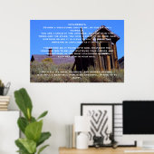 DESIDERATA Mountain Out House Posters Poster (Heimbüro)