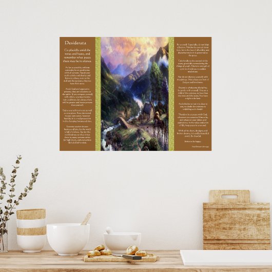 Desiderata Mountain View Poster (Küche)