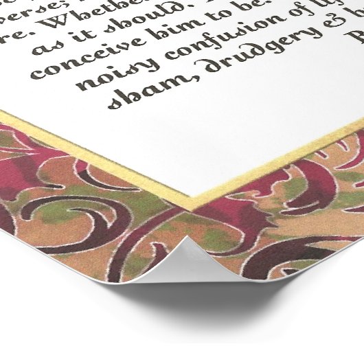 DESIDERATA Multicolor Trim Poster (Ecke)