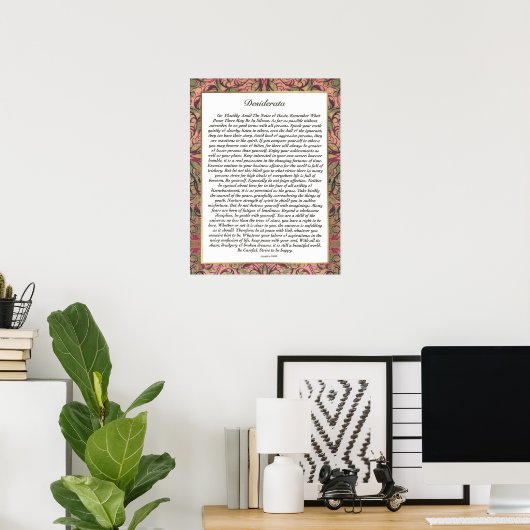 DESIDERATA Multicolor Trim Poster (Heimbüro)