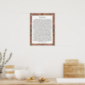 DESIDERATA Multicolor Trim Poster (Küche)