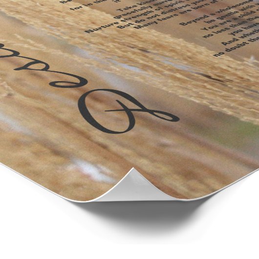 Desiderata Nature Poster (Ecke)