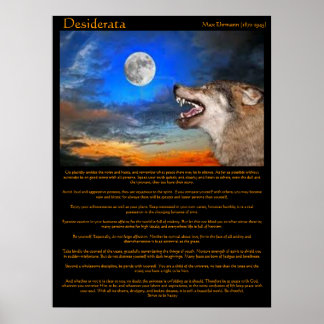 Desiderata Night Howl Posters Poster