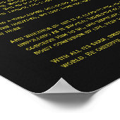 Desiderata - Nordamerikanische und Pelikane Nebula Poster (Ecke)