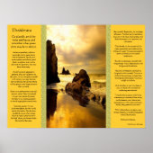 Desiderata Ocean Rock Posters Poster (Vorne)