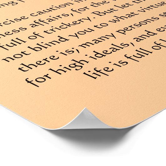 Desiderata Ocean Sky Scape Posters 2 Poster (Ecke)