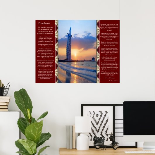 Desiderata Ocean Sky Scape Posters Poster (Heimbüro)