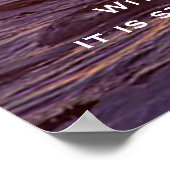 DESIDERATA Ocean Sunset Posters Poster (Ecke)