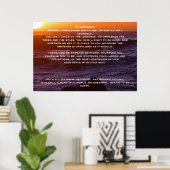 DESIDERATA Ocean Sunset Posters Poster (Heimbüro)