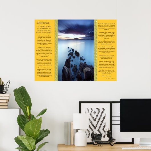 Desiderata Ocean Walkway Posters Poster (Heimbüro)
