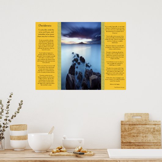 Desiderata Ocean Walkway Posters Poster (Küche)