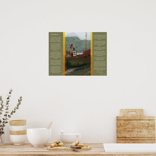 DESIDERATA Old BoatPosters Poster (Küche)