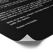 Desiderata - Omega-Nebel, Messier 17 Poster (Ecke)