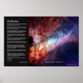 Desiderata - Omega-Nebel, Messier 17 Poster (Vorne)