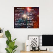 Desiderata on Coronet Galaxy Poster (Heimbüro)