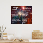 Desiderata on Coronet Galaxy Poster (Küche)
