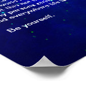 Desiderata on Orion Nebula Poster (Ecke)