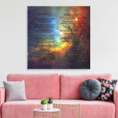 Desiderata on Pleiades Galaxy Leinwanddruck (Insitu (Wohnzimmer))