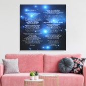 Desiderata on Pleiades Galaxy Leinwanddruck (Insitu (Wohnzimmer))