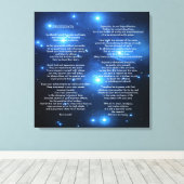 Desiderata on Pleiades Galaxy Leinwanddruck (Insitu (Holzboden))
