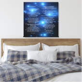 Desiderata on Pleiades Galaxy Leinwanddruck (Insitu (Schlafzimmer))
