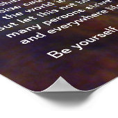 Desiderata on Rosette Galaxy Poster (Ecke)